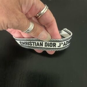 Christian Dior embroidered bracelet